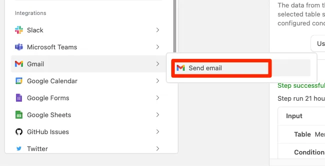 Airtable email integration